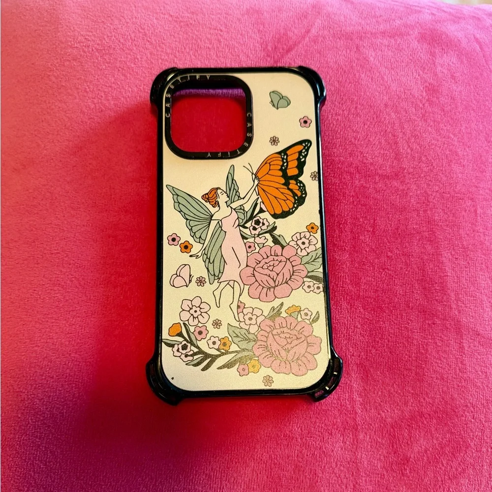 Casetify Enchanted Fairy and Butterfly Case - Black Trim For IPhone 15 Pro Max